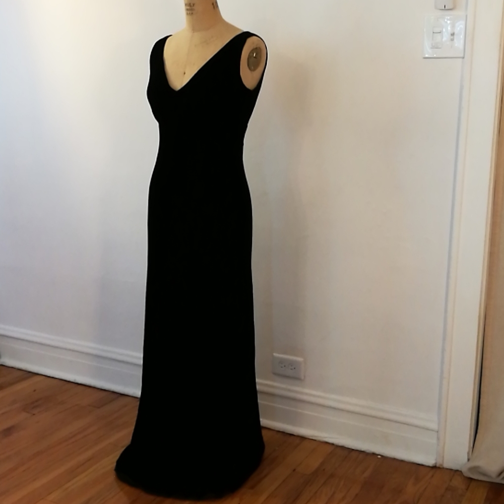 Elegant Velvet Silk Ralph Lauren maxi dress size 6